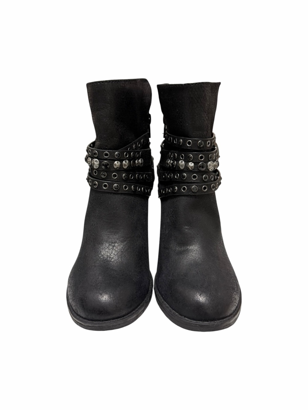 Not Rated Solid Black Man-Made Ankle Boots